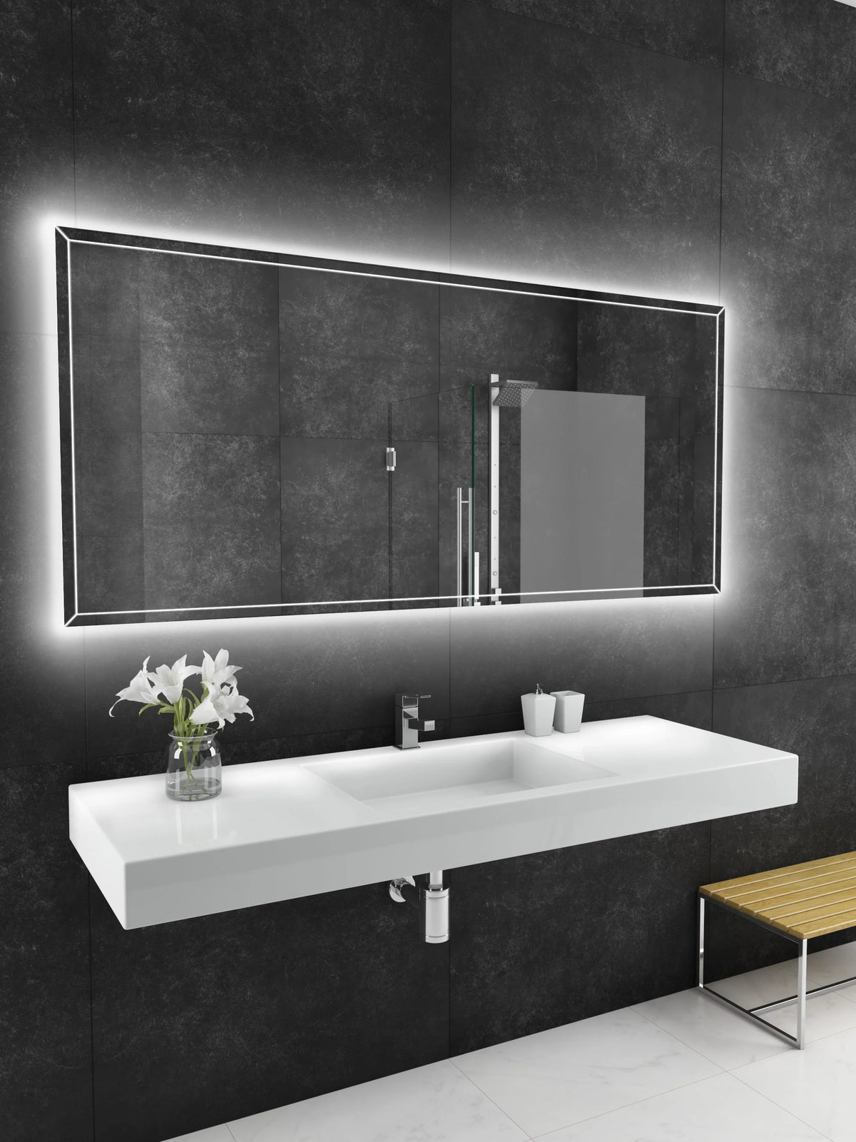 70 x 32 Rectangle Dual Lighted Mirror 6000K D6370