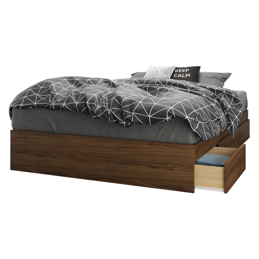 Twin Size Storage Wood Bed Frame with 3 Drawers G3753