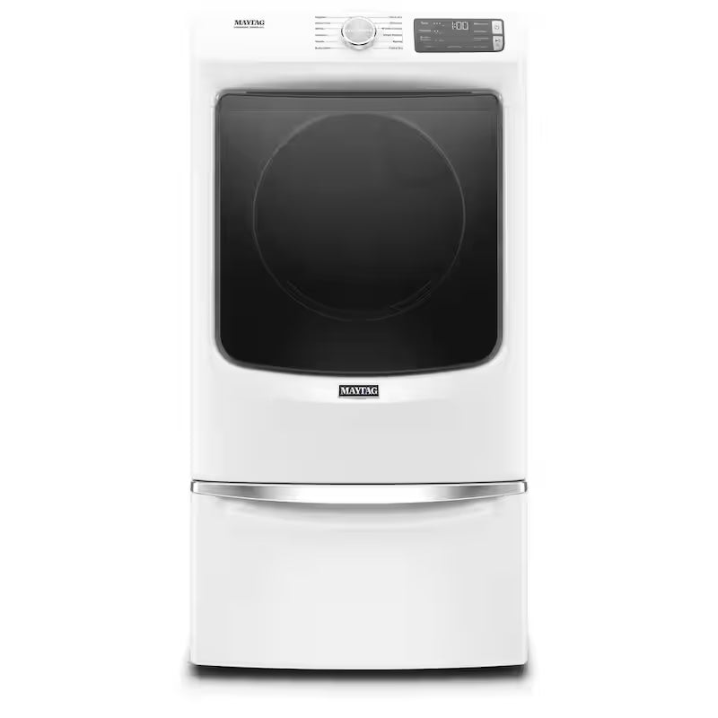 7.3 cu. ft. White Stackable Gas Vented Dryer with Steam D987