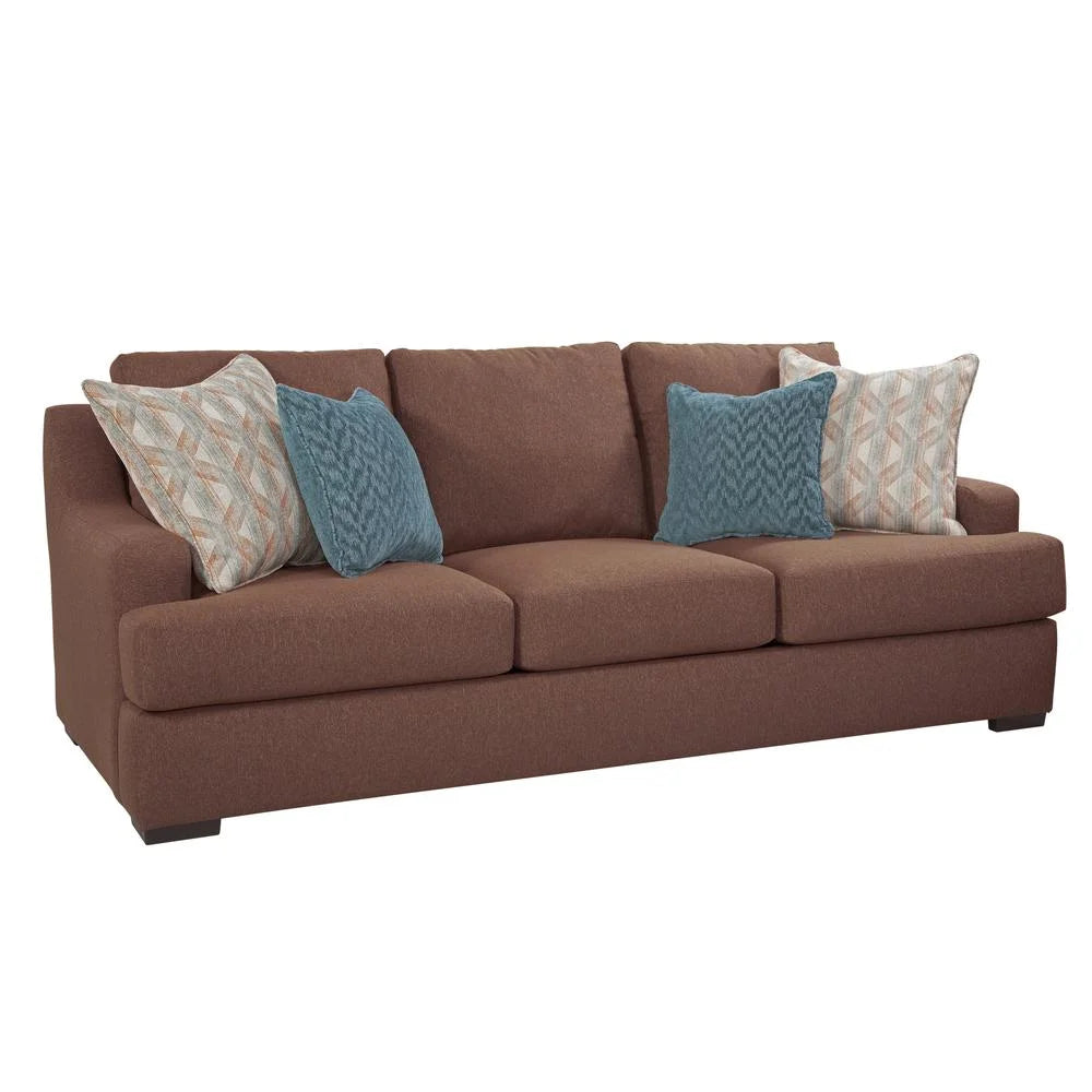 Cinnamon Sloped Track Arm Sofa D282