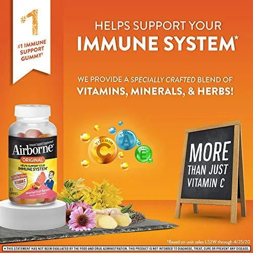 Vitamin C 750mg Assorted Fruit Gummies Immune Support Supplement D642735