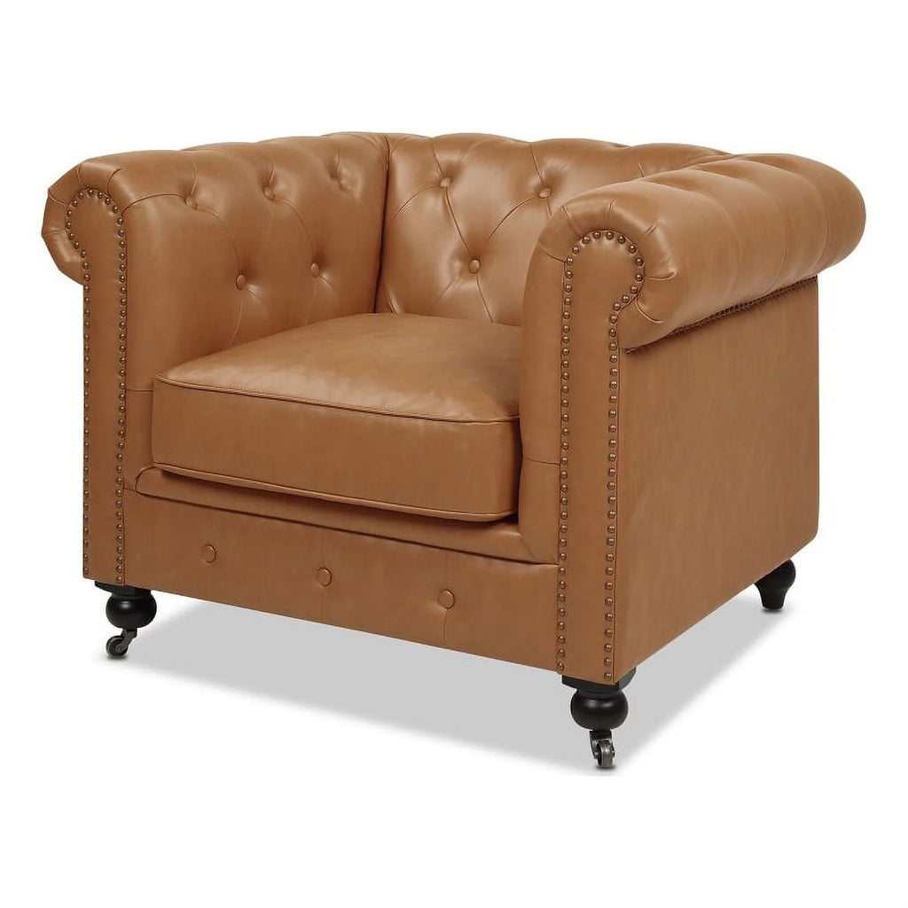 Caramel Tan Brown Armchair G149828
