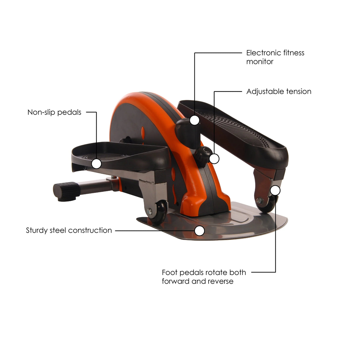 Compact Black Lower Body Workout Machine D166098