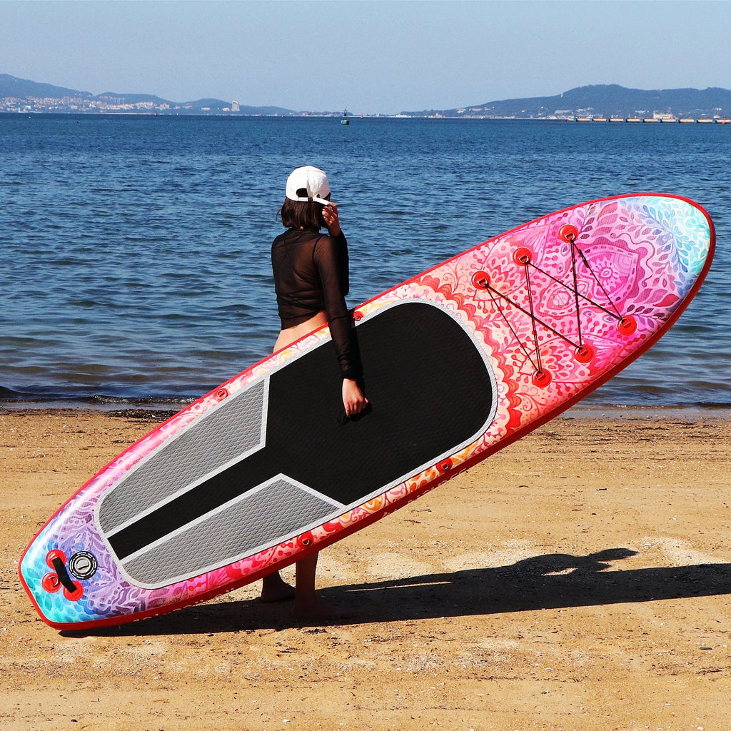 10ft Inflatable Stand up Paddle Board with Backpack Q911