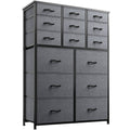 14 Drawer Charcoal Black Dresser J8211