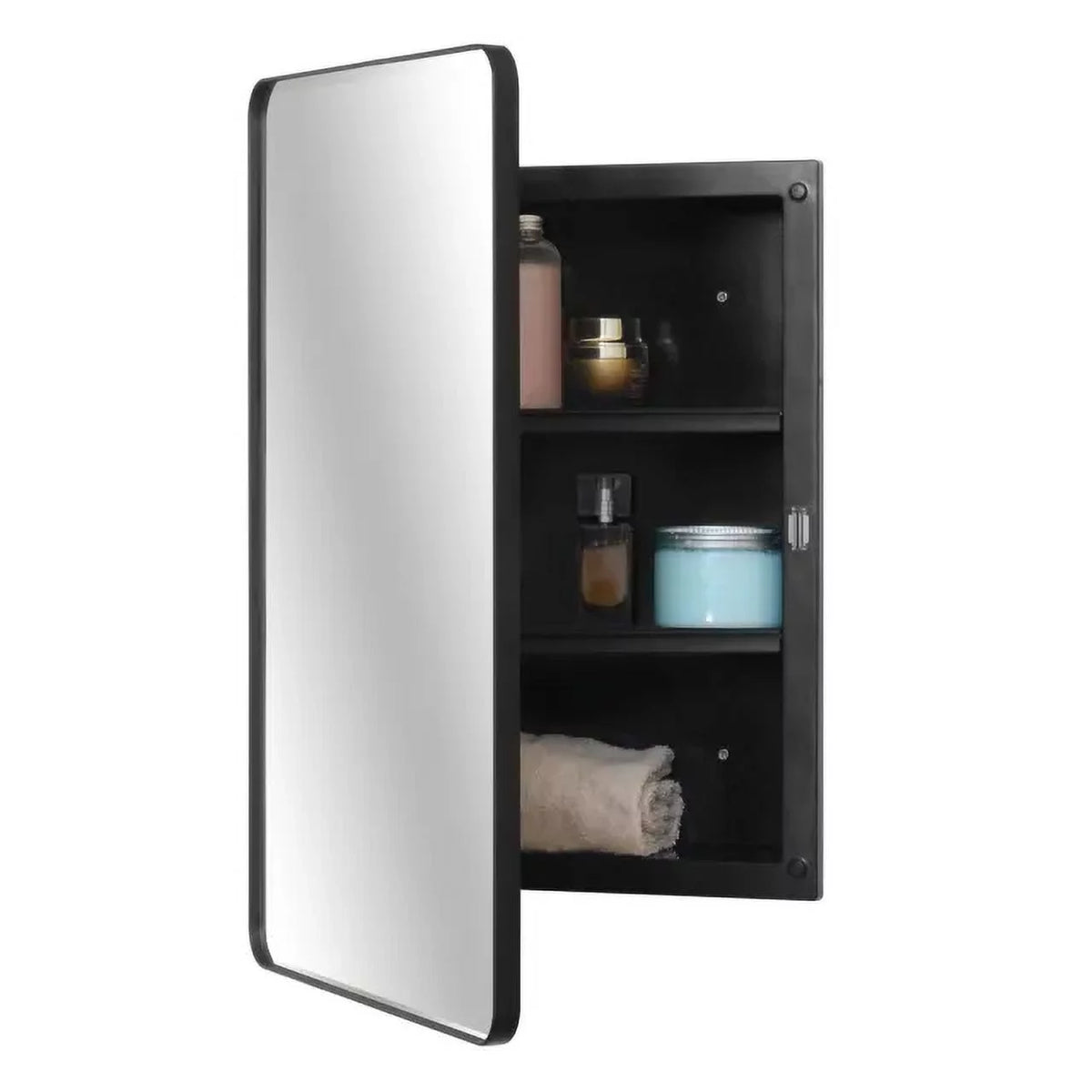 Black 16 x 24 inch Plastic Medicine Cabinet X6849