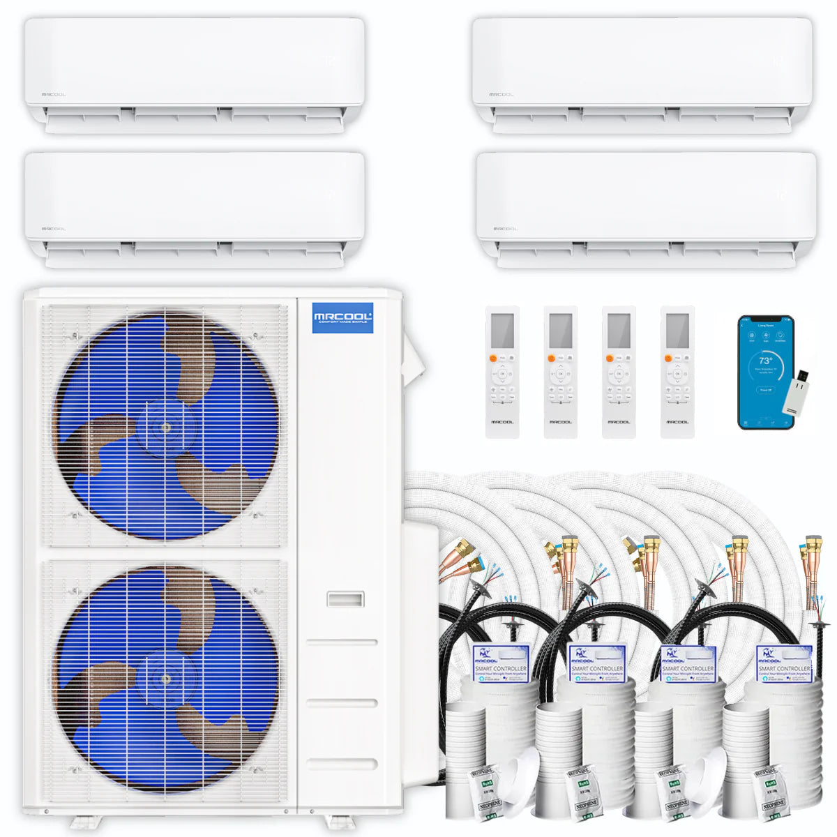 51,000 BTU 4 Zone Ductless Air Conditioner and Heat Pump O6052
