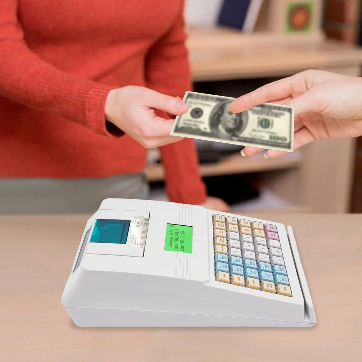 LED Electronic Cash Register 48 Keys B30998