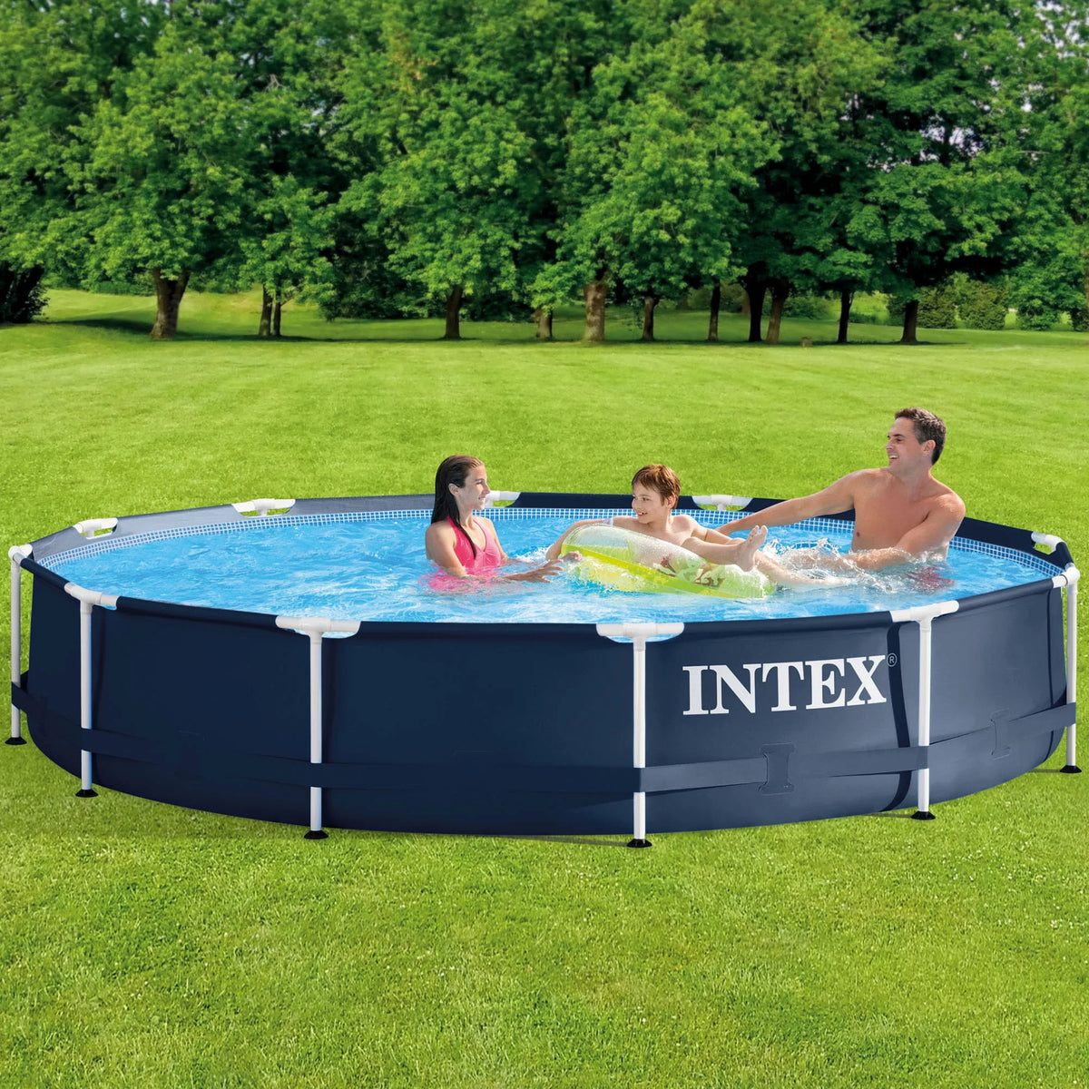 Metal Frame Above Ground Swimming Pool with Pump E9662