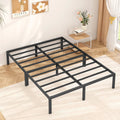 Queen Size Black Metal Platform Bed Frame N953