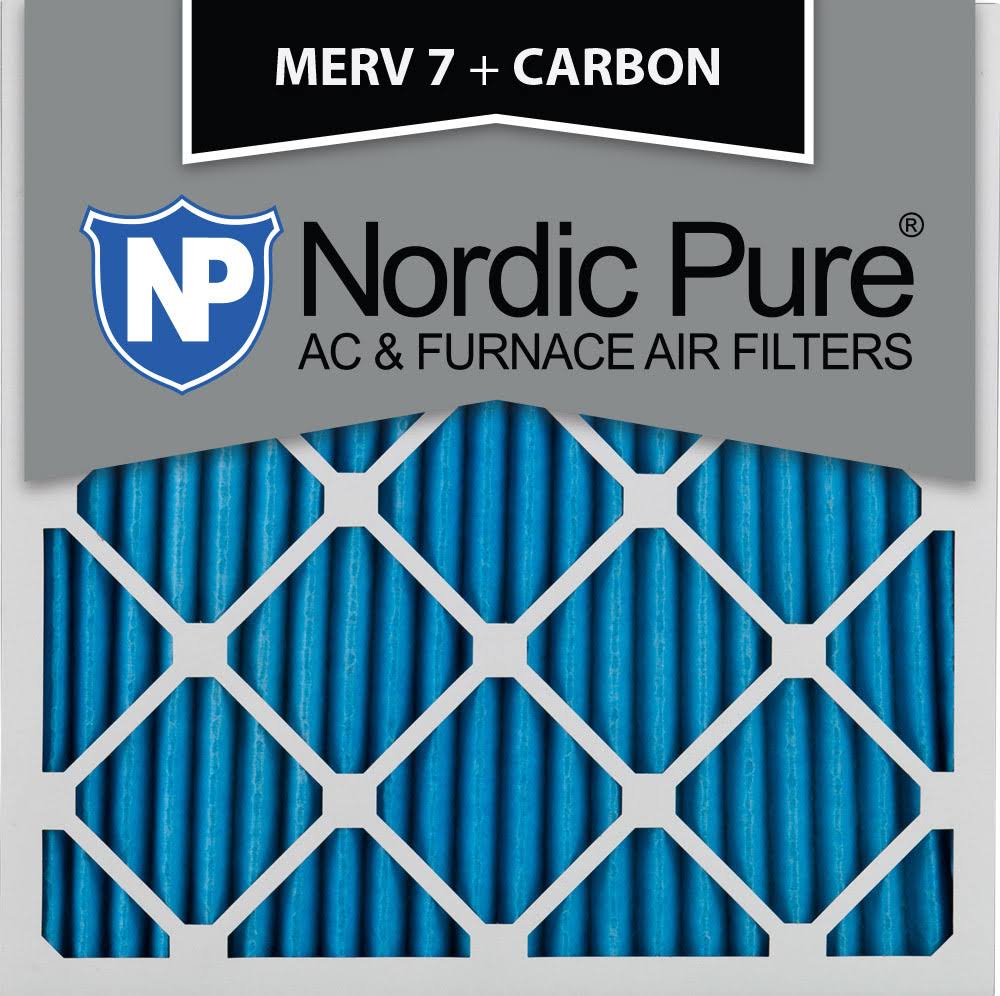 20x20x1 MERV 7 Carbon AC Furnace Air Filters Qty 6 G47464