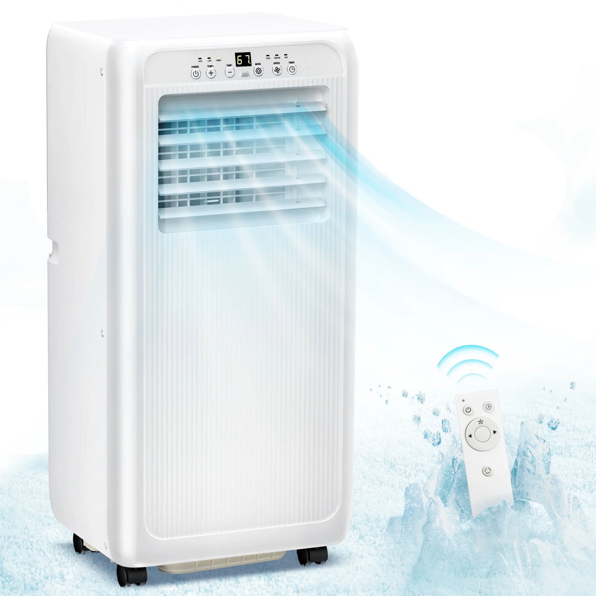 6000BTU Portable Air Conditioners 3-in-1 with Dehumidifier Fan K54395