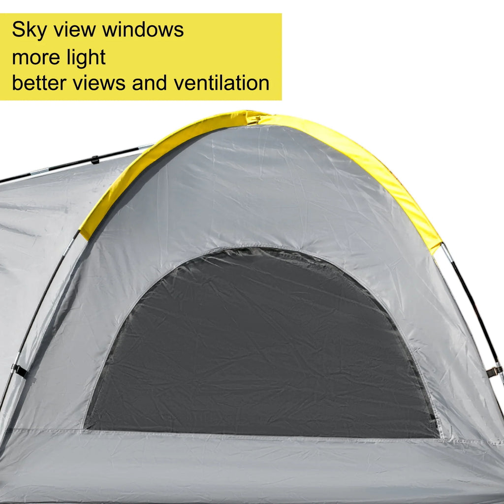 6.4-6.7' Waterproof 2-Person Truck Bed Tent with 2 Mesh Windows S963689