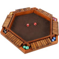 Wooden Shut The Box Dice Game Set L601