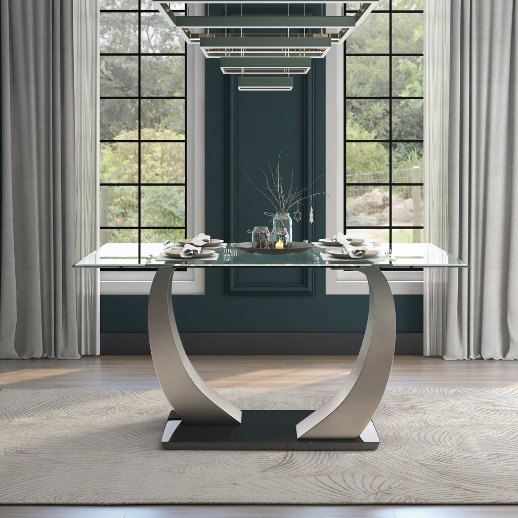 60-inch Glass Top Dining Table C2437