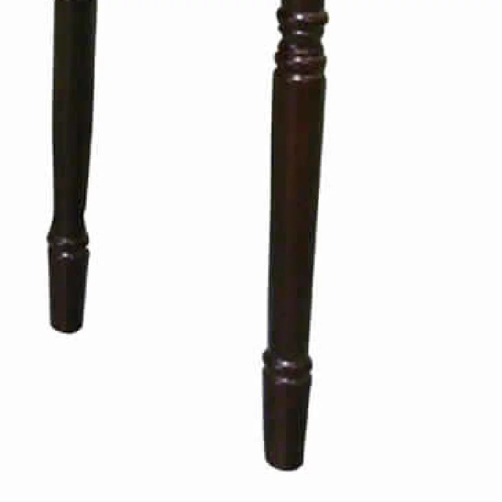 Cherry Brown 1 Drawer End Table with Turned Tapered Legs D971