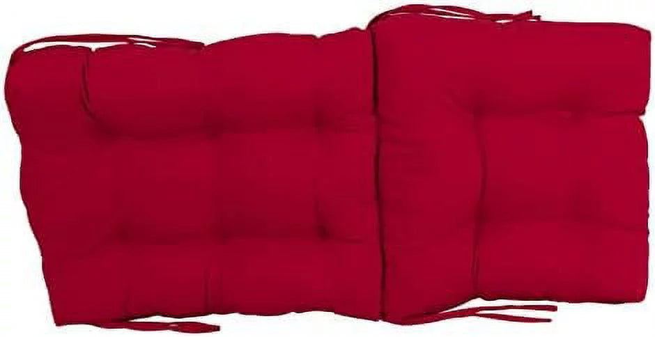 18" x 38" Twill Tufted Chair Cushion M676589