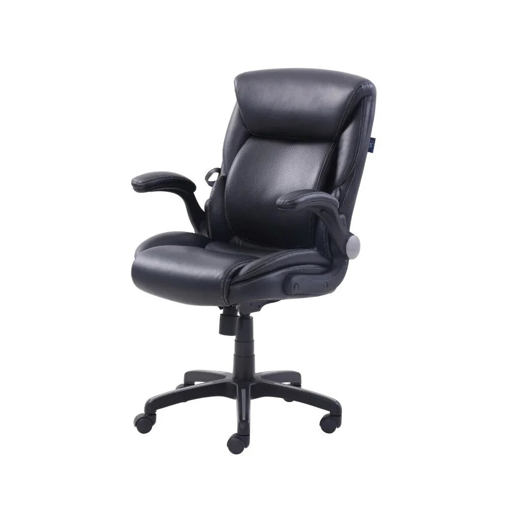 Black Bonded Leather Office Chair J881360