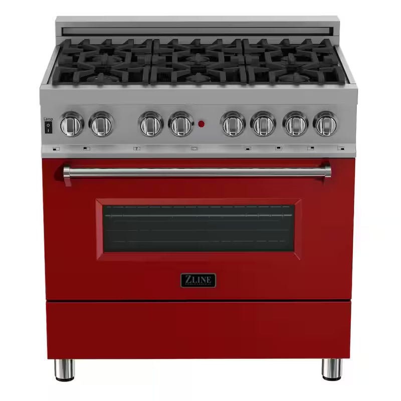 6 Burner Dual Fuel Range with Stainless Steel F836091