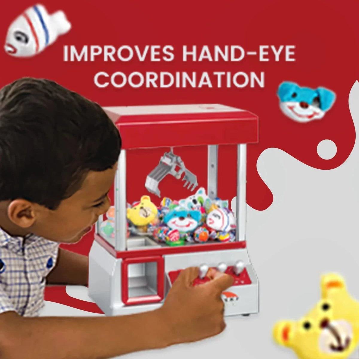 Claw Machine Arcade Game Candy Grabber Prize Dispenser Toy I21450
