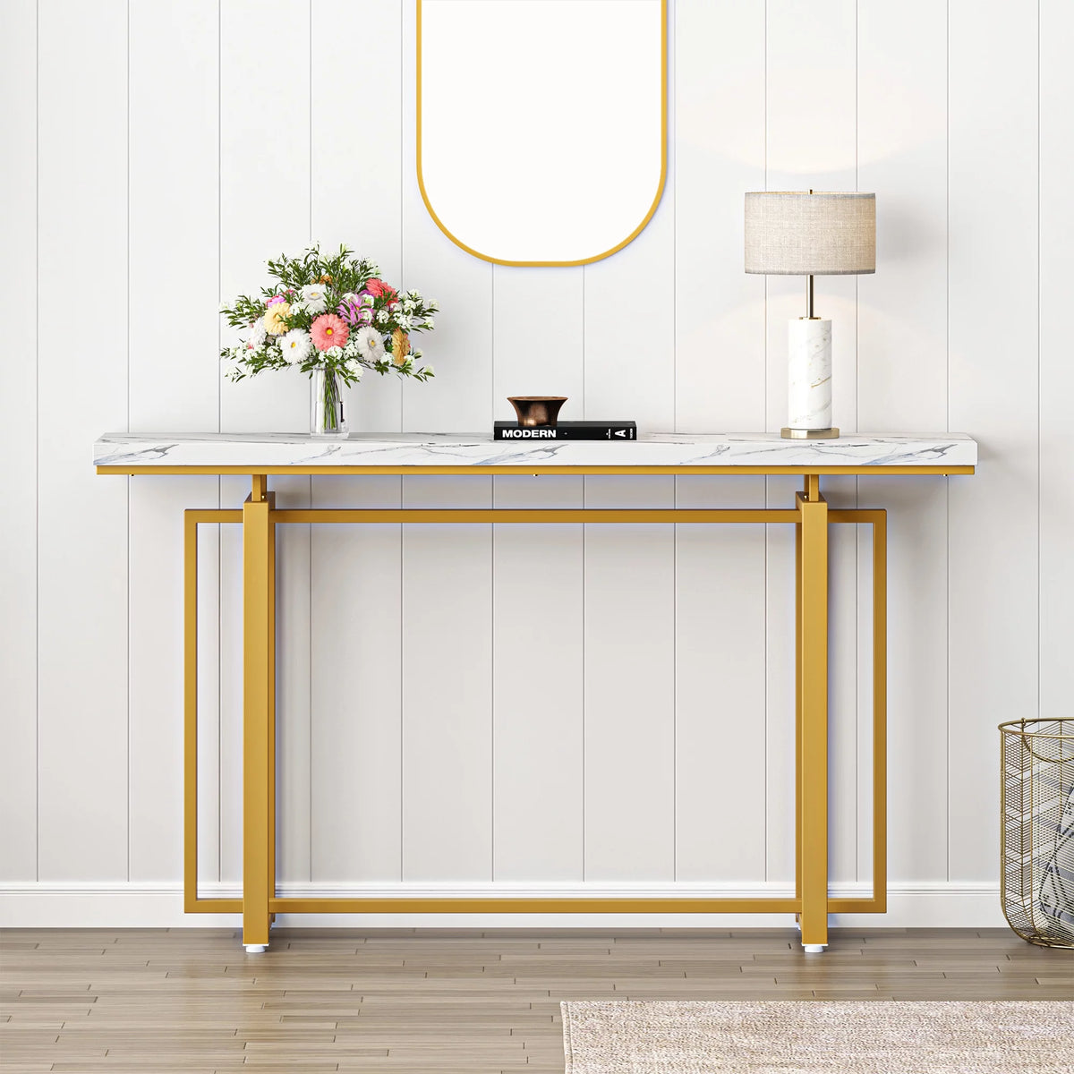 White Gold Square Side Table I1584