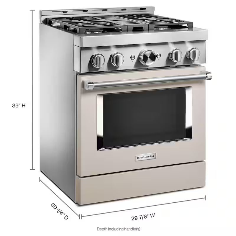 30 in. 4.1 cu. ft. Smart Gas Range with Self-Cleaning and True Convection L353