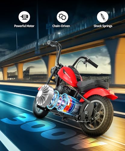 Electric Dirt Bike 24V 15 mph 150lb Max Black N74305