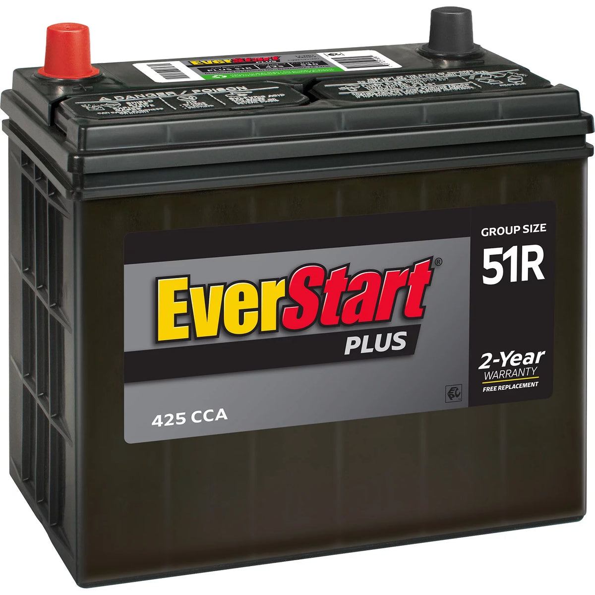 Lead Acid Automotive Battery Group Size 51R 12 Volt 425 CCA F89330