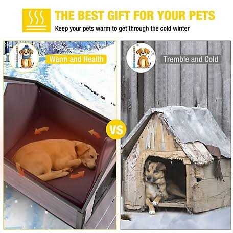Insulated Large Dog House with Liner V992142