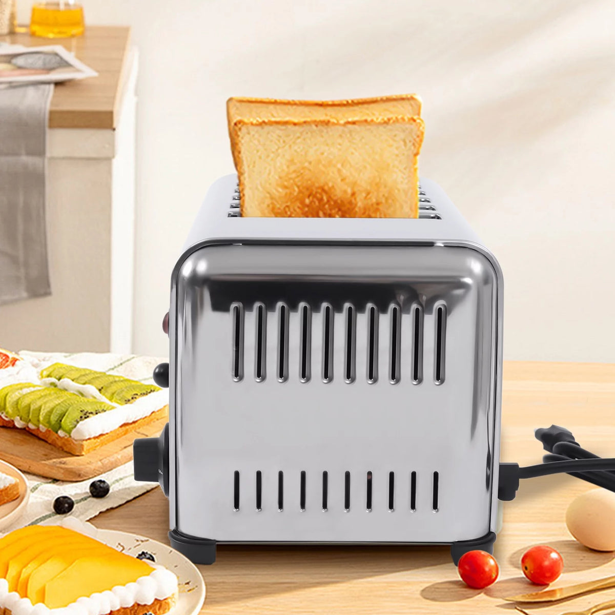 6 Slices Commercial Pop-Up Electric Stainless Steel Toaster A955099