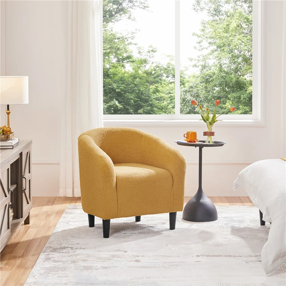 Mustard Yellow Upholstered Accent Chair X96367