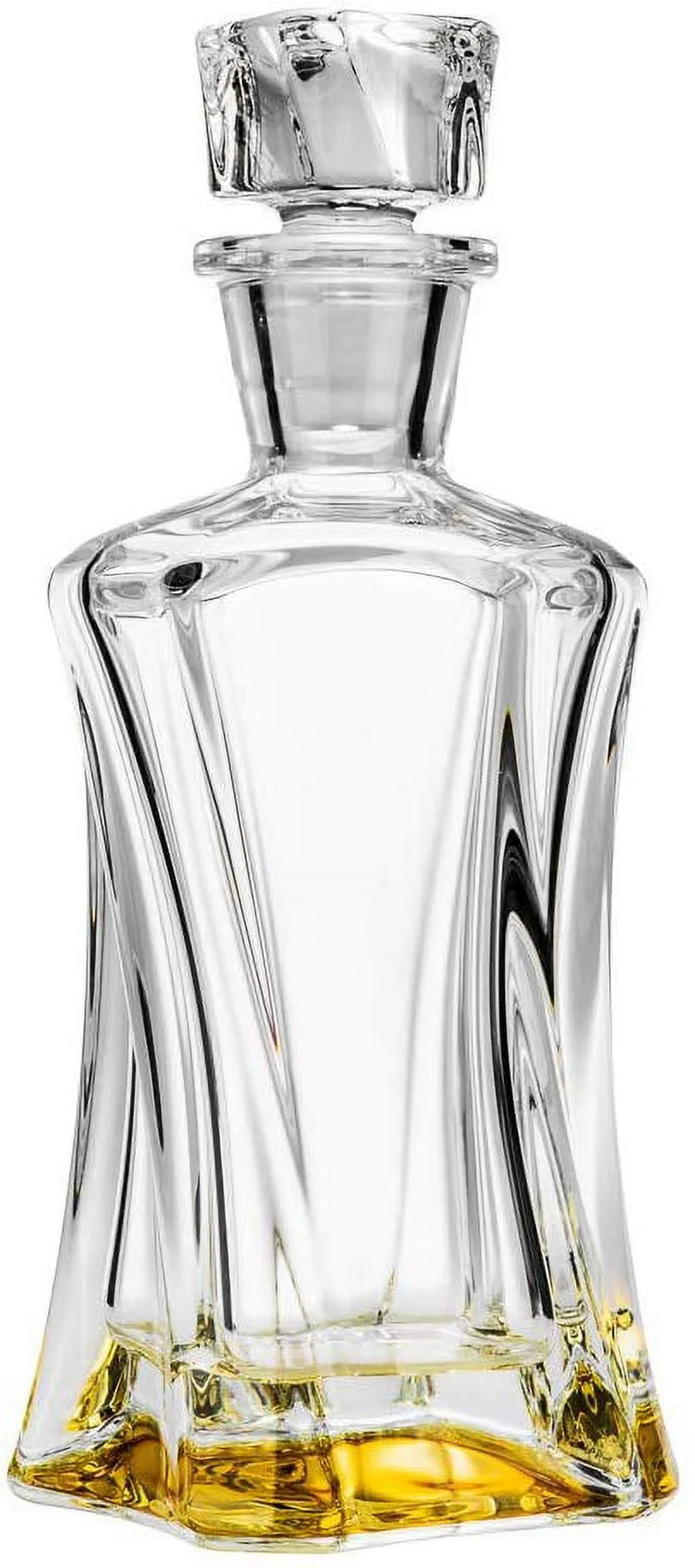 Crystal Whiskey Decanter & Glasses V401