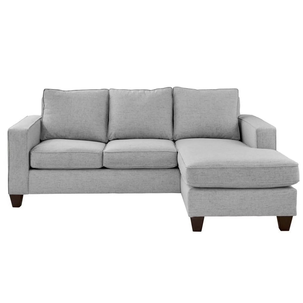 Gray Wood & Fabric Sofa C380