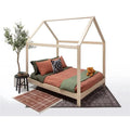 Full Size House Bed with Raised Base F9142
