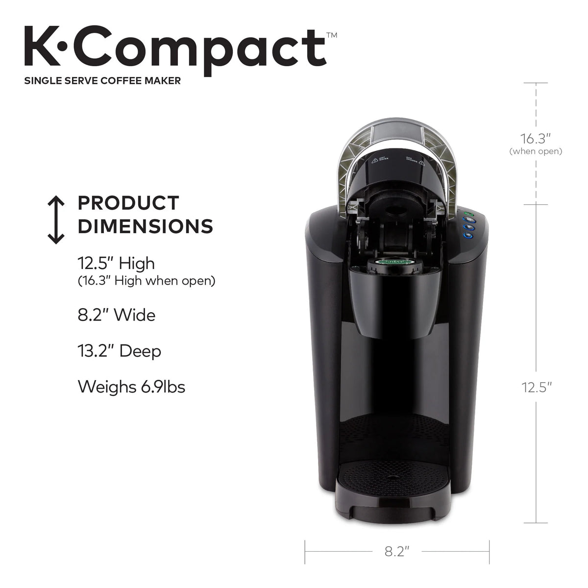 Black Single-Serve Coffee Maker L950