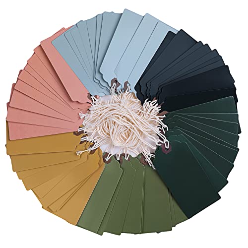 60 Pcs Large Paper Gift Tags with String R399