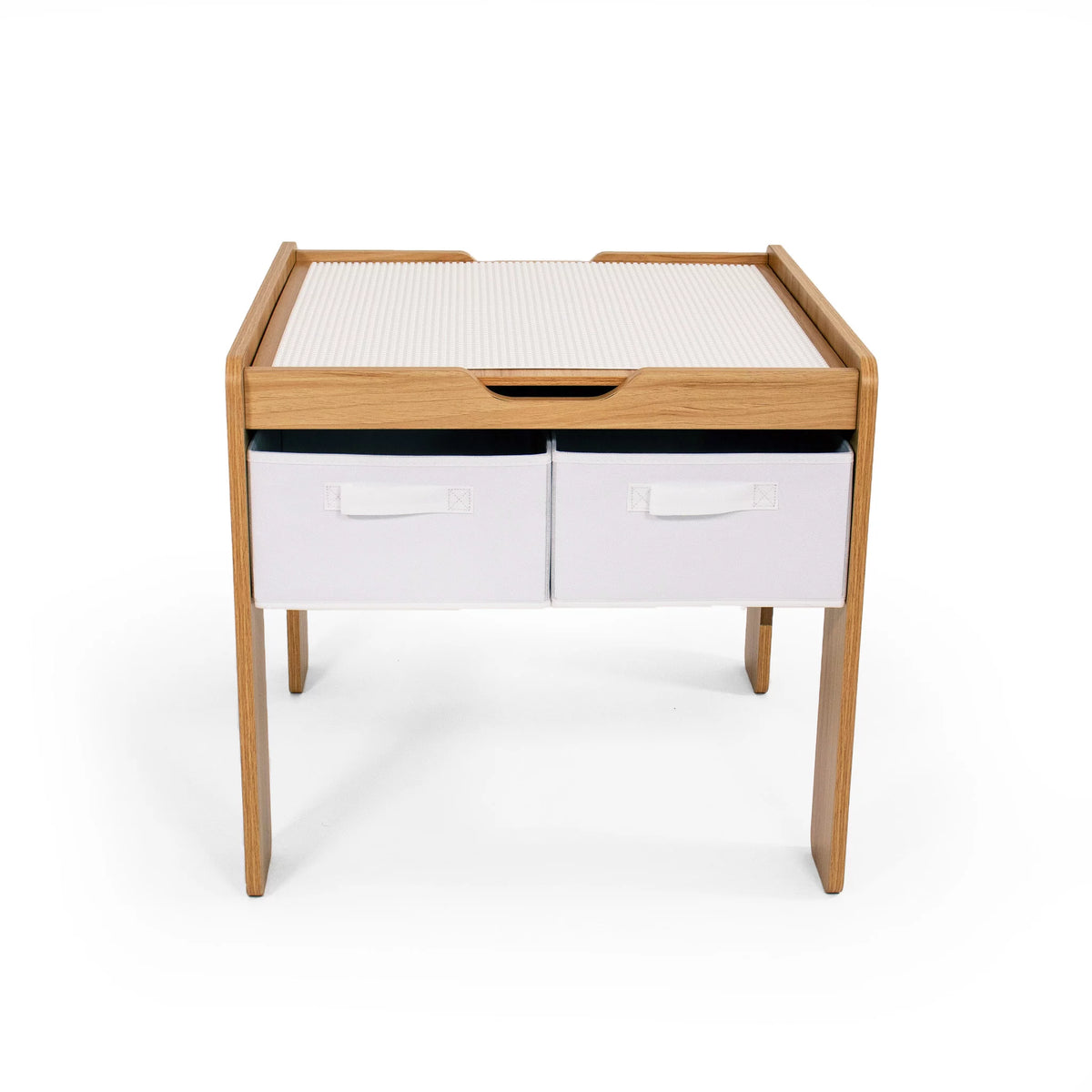 Kids Wood Table with 4 Bins U67660