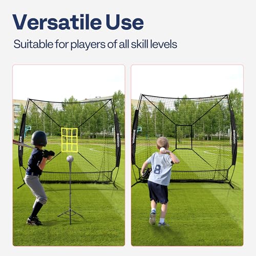 7 x 7 ft Baseball Softball Hitting Net with Carry Bag K2829
