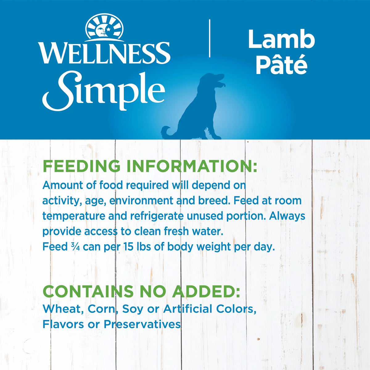 Natural Limited Ingredient Lamb & Oatmeal Wet Dog Food 12.5-Ounce Can Pack of 12 V667