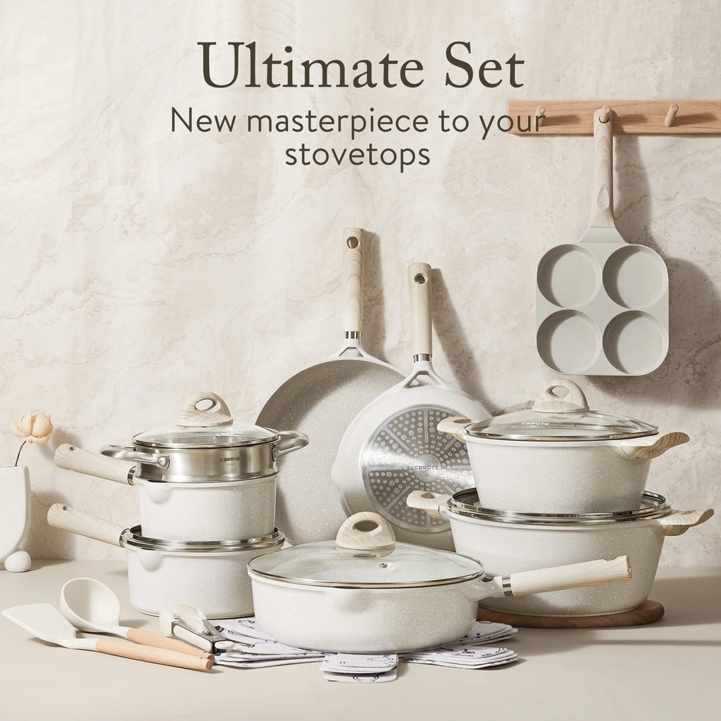 21 Pcs Nonstick Induction Cookware Set O16109