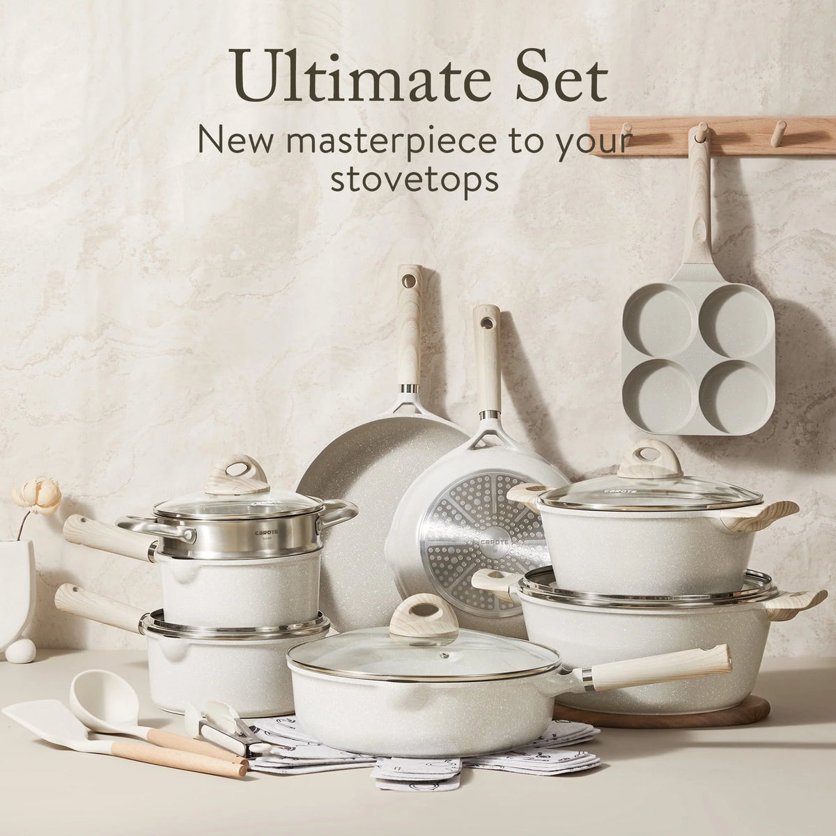 21 Pcs Nonstick Induction Cookware Set O16109