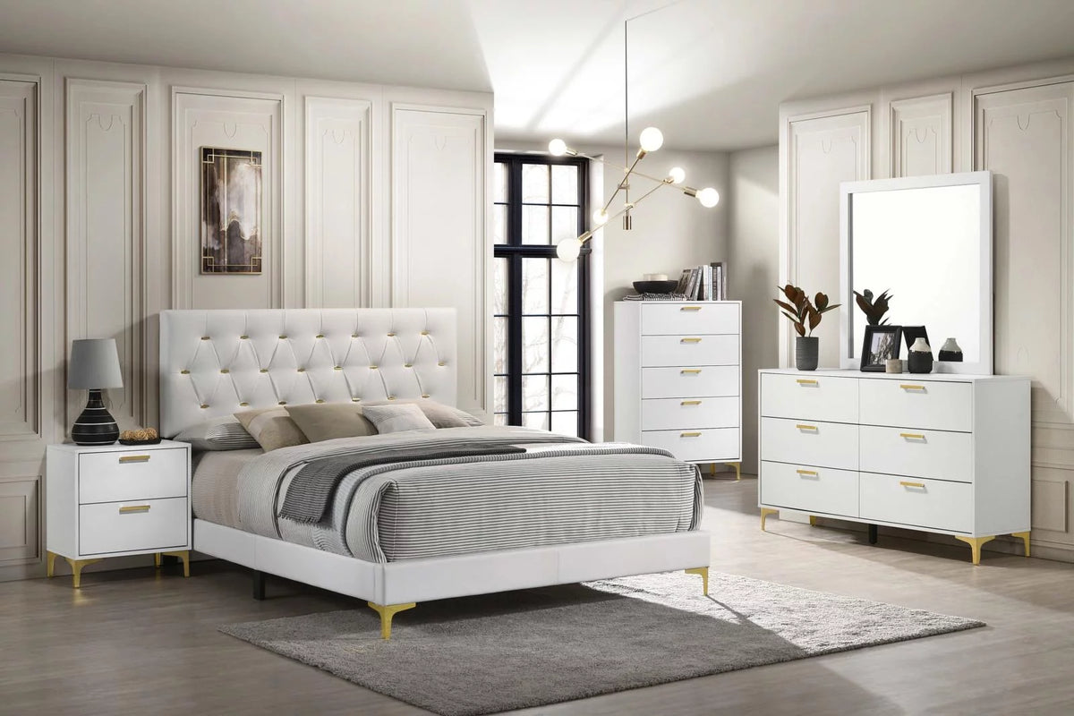 Queen Bedroom Set White A3056